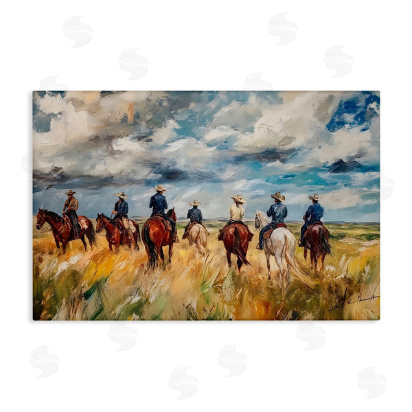 stupell industries Franklyn Gregory | Western Riders Herd Wall Art