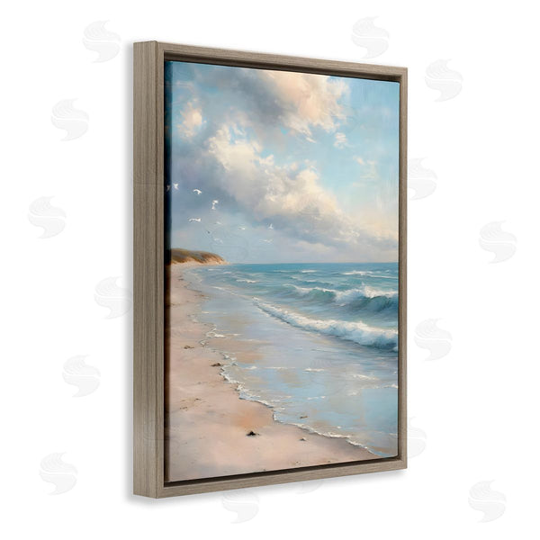 Stupell Industries Franklyn Gregory | Where Seagulls Fly Beach View Wall Art