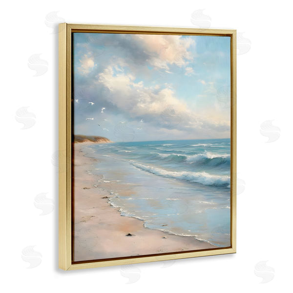 Stupell Industries Franklyn Gregory | Where Seagulls Fly Beach View Wall Art