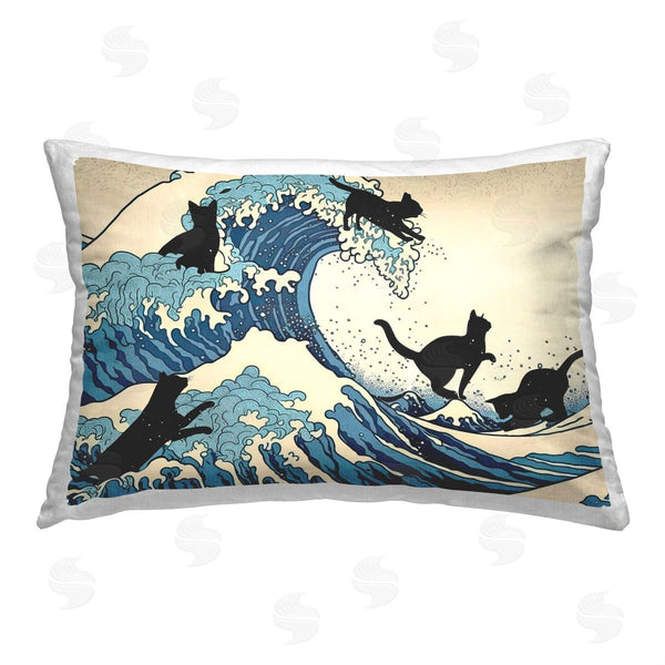 stupell industries Furry Portraits | Cats & Tsunami Wave