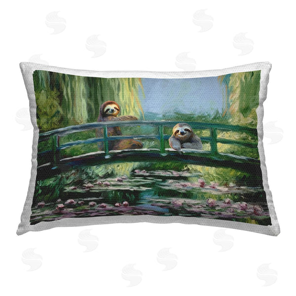 Stupell Industries Furry Portraits | Sloths On River Bridge