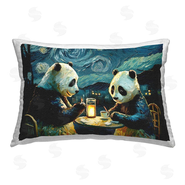 Stupell Industries Furry Portraits | Starry Night Pandas