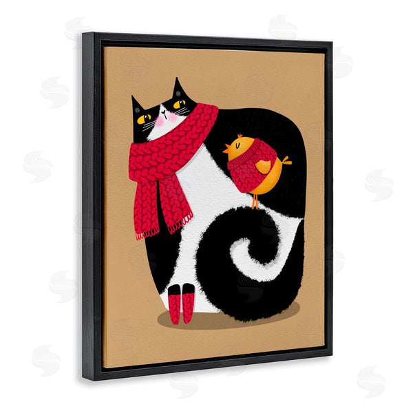 Stupell Industries Gabriela Avila | Whimsical Autumn Cat & Bird