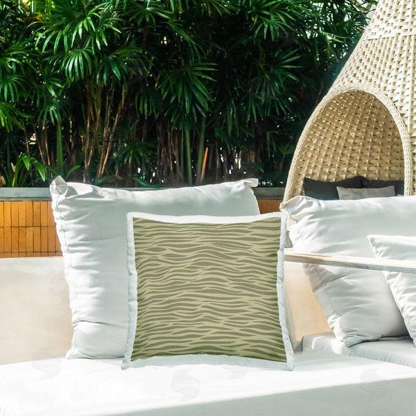 Stupell Industries Gail Fraser | Abstract Ripple Shapes Printed Throw Pillow