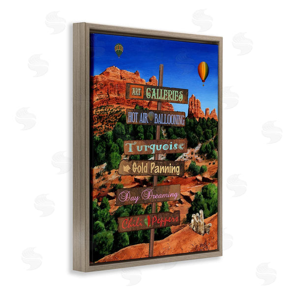 Stupell Industries Gail Fraser | Desert Activities Sign Wall Art