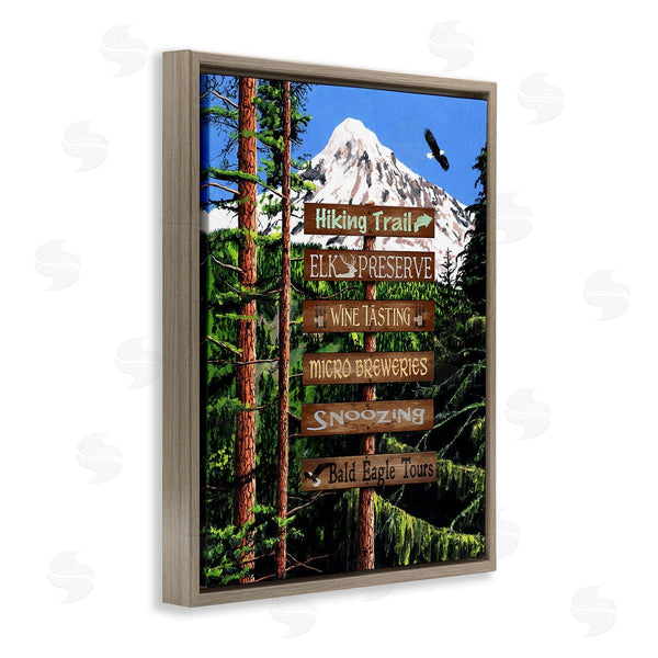 Stupell Industries Gail Fraser | Woodland Activities Sign Wall Art