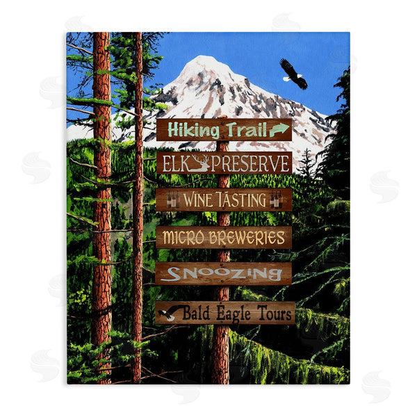 stupell industries Gail Fraser | Woodland Activities Sign Wall Art