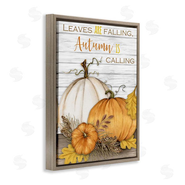 Stupell Industries Gail Green Licensing And Design Limited | Leaves Falling Autumn Calling Farm Harvest