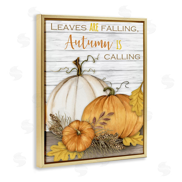 Stupell Industries Gail Green Licensing And Design Limited | Leaves Falling Autumn Calling Farm Harvest