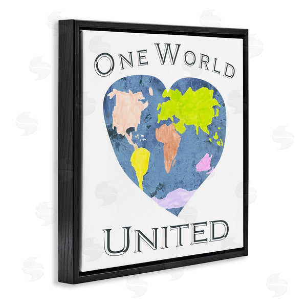 Stupell Industries Gail Green Licensing And Design Limited | One World United Heart Globe