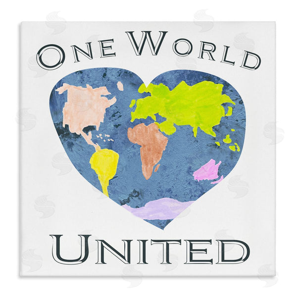 stupell industries Gail Green Licensing and Design Limited | One World United Heart Globe