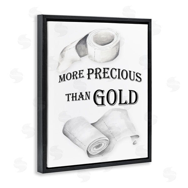 Stupell Industries Gail Green | More Than Gold Toilet Paper