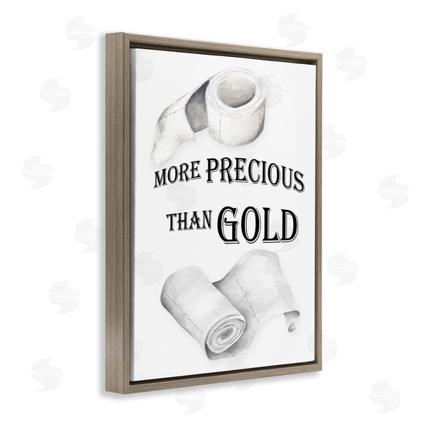 Stupell Industries Gail Green | More Than Gold Toilet Paper