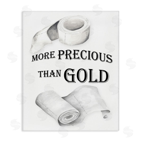 stupell industries Gail Green | More Than Gold Toilet Paper