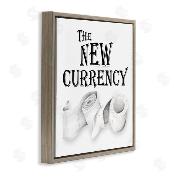 Stupell Industries Gail Green | New Currency Toilet Paper Humor