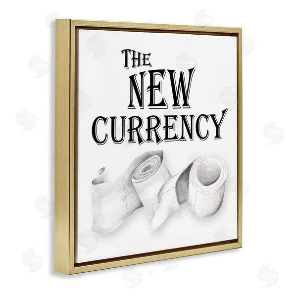 Stupell Industries Gail Green | New Currency Toilet Paper Humor