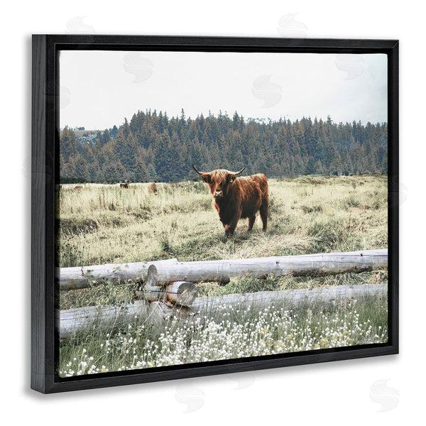 Stupell Industries Gail Peck | Cattle Overlooking Fence Wall Art