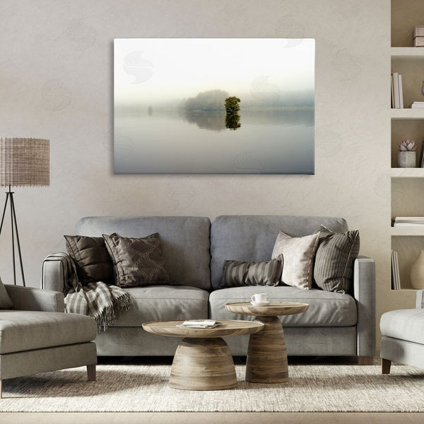 Stupell Industries Gail Peck | Misty Lake Reflection Wall Art