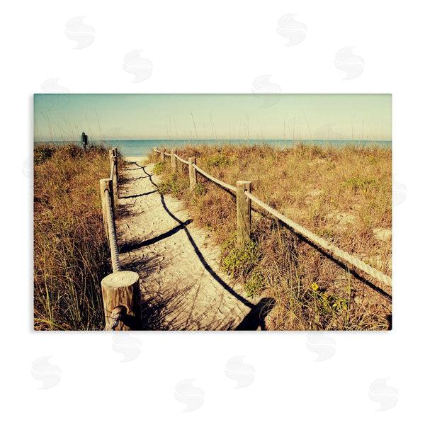 stupell industries Gail Peck | Sandy Path Railing Wall Art