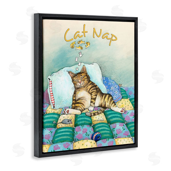 Stupell Industries Gary Patterson | Cat Nap Funny Cat Pet
