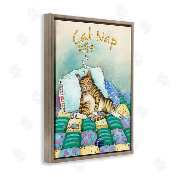 Stupell Industries Gary Patterson | Cat Nap Funny Cat Pet