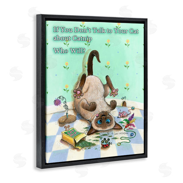 Stupell Industries Gary Patterson | Catnip Funny Cat Pet