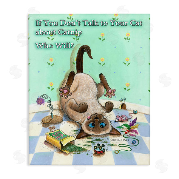 stupell industries Gary Patterson | Catnip Funny Cat Pet