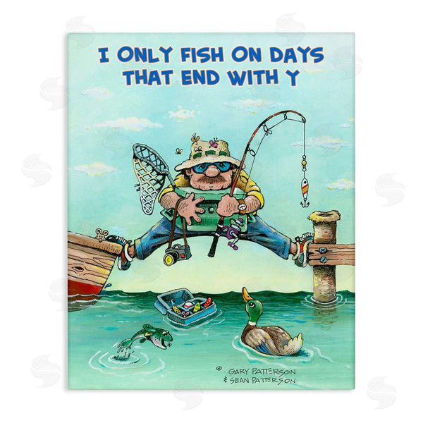 stupell industries Gary Patterson | Fishing Days Ending in Y