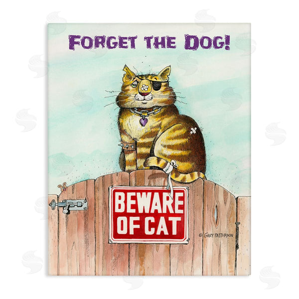 stupell industries Gary Patterson | Forget The Dog Funny Cat Pet