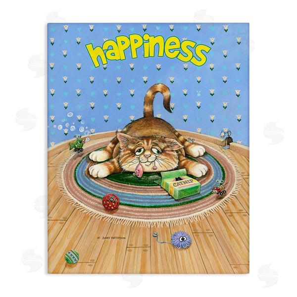 stupell industries Gary Patterson | Happiness Funny Cat Pet