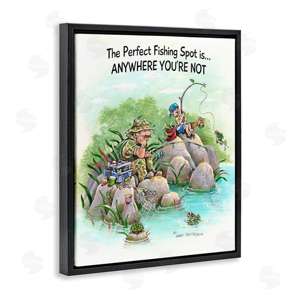 Stupell Industries Gary Patterson | Perfect Fishing Funny Sports