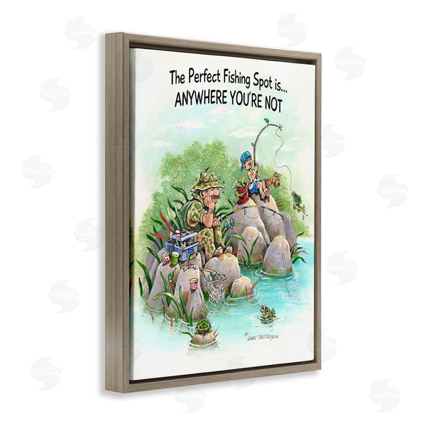 Stupell Industries Gary Patterson | Perfect Fishing Funny Sports