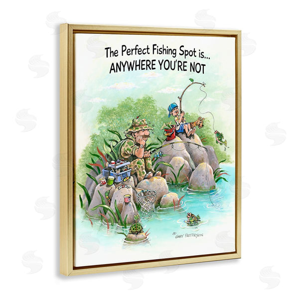 Stupell Industries Gary Patterson | Perfect Fishing Funny Sports
