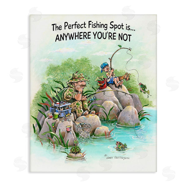 stupell industries Gary Patterson | Perfect Fishing Funny Sports