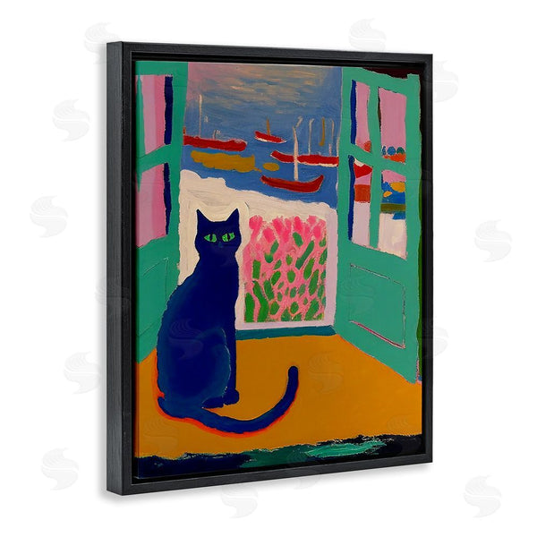 Stupell Industries Gary Shergill Designs | Black Cat In Doorway Wall Art