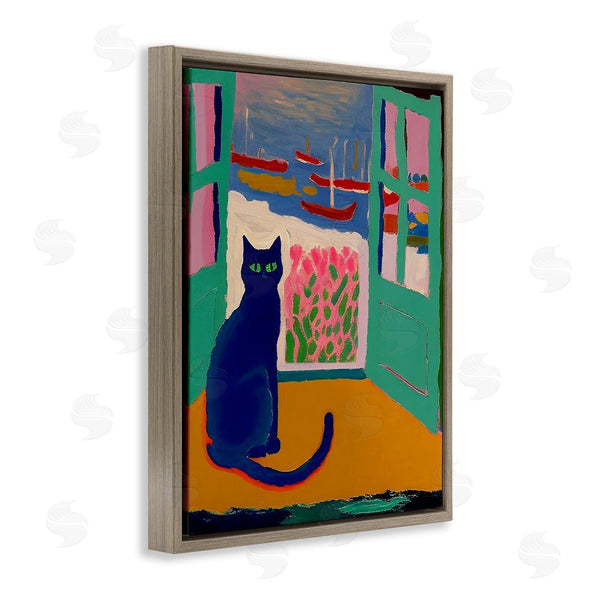 Stupell Industries Gary Shergill Designs | Black Cat In Doorway Wall Art