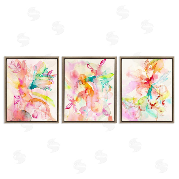 Stupell Industries Gemma Bardot | Abstract Florals & Paint Drip