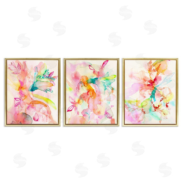 Stupell Industries Gemma Bardot | Abstract Florals & Paint Drip