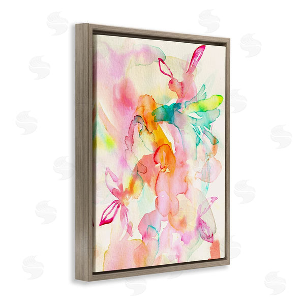 Stupell Industries Gemma Bardot | Abstract Watery Island Flowers