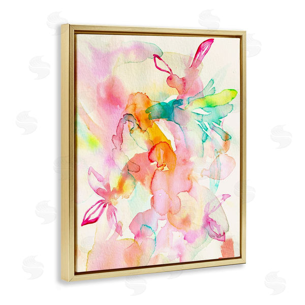 Stupell Industries Gemma Bardot | Abstract Watery Island Flowers