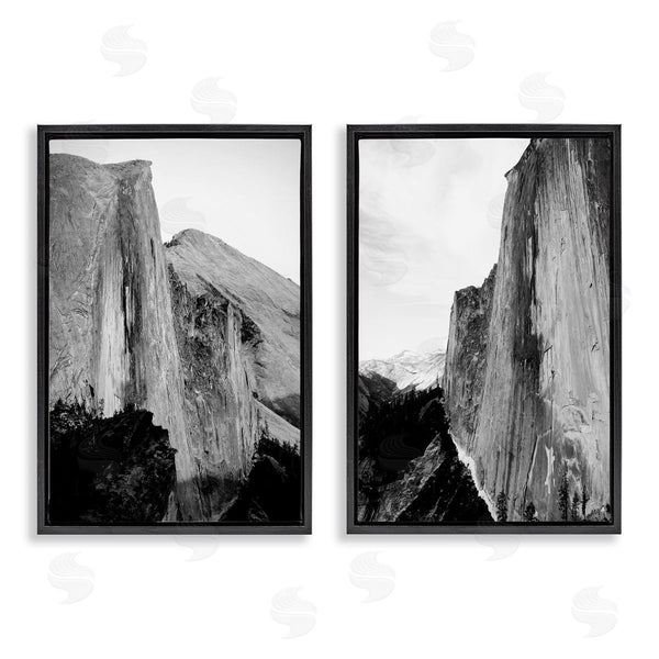 Stupell Industries Gemma Bardot | Monochrome Yosemite Cliffs