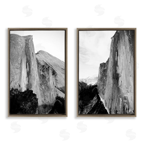 Stupell Industries Gemma Bardot | Monochrome Yosemite Cliffs
