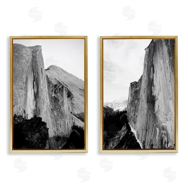 Stupell Industries Gemma Bardot | Monochrome Yosemite Cliffs