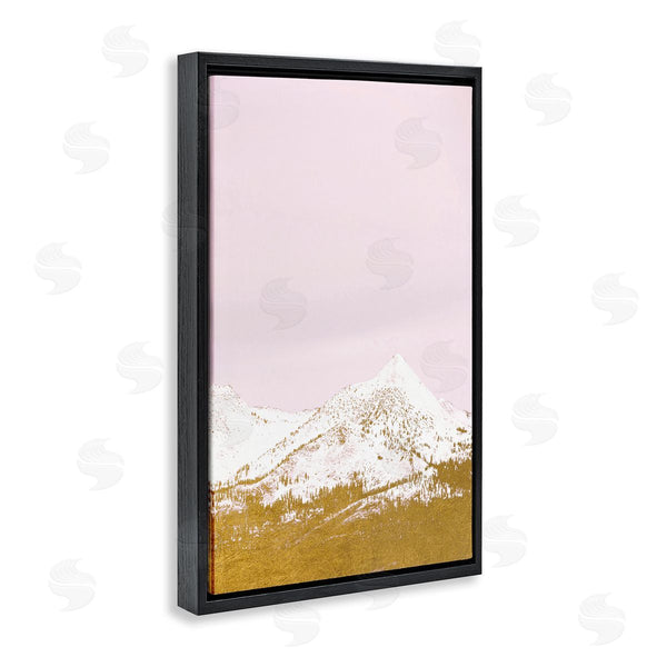 Stupell Industries Gemma Bardot | Snowy Mountain On Pink