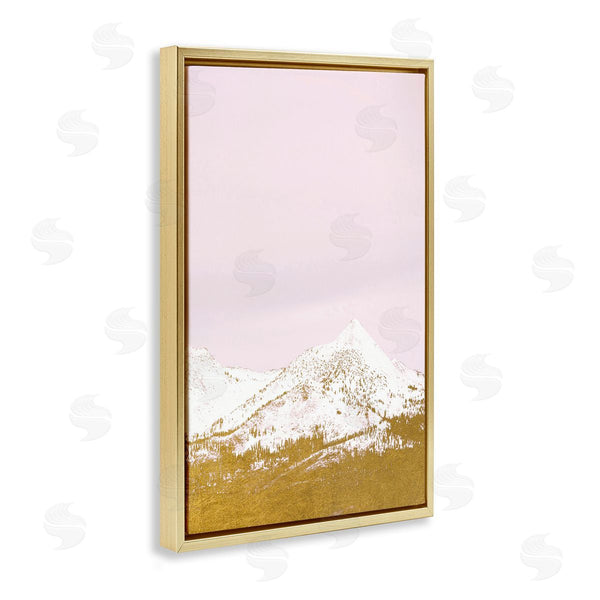 Stupell Industries Gemma Bardot | Snowy Mountain On Pink