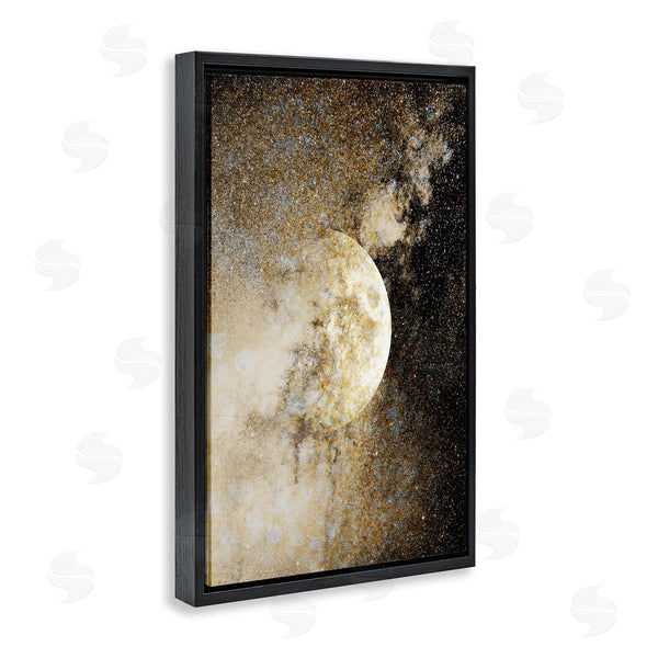 Stupell Industries Gemma Bardot | Starry Nebula Full Moon Wall Art