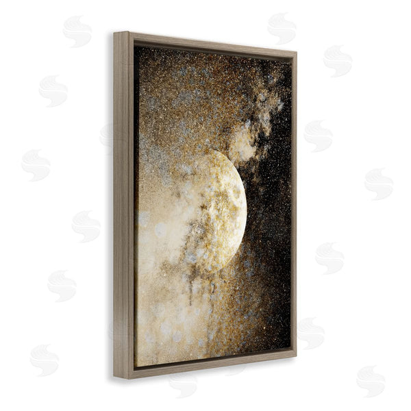 Stupell Industries Gemma Bardot | Starry Nebula Full Moon Wall Art