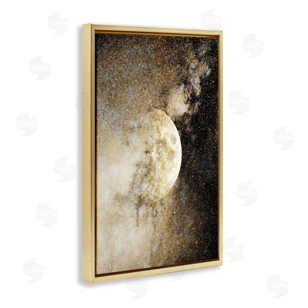 Stupell Industries Gemma Bardot | Starry Nebula Full Moon Wall Art