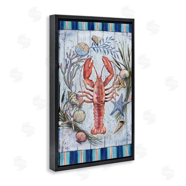 Stupell Industries Geoff Allen | Coastal Wreath & Lobster Wall Art