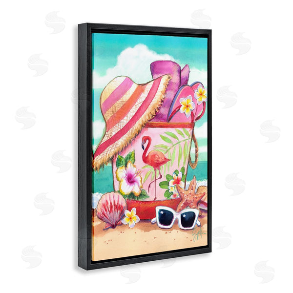 Stupell Industries Geoff Allen | Floral Beach Bag Wall Art